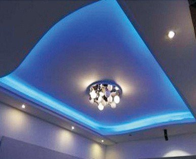 Blue COB LED strip ceiling accent lighting