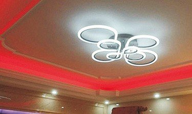 Red COB LED strip ceiling cove lighting
