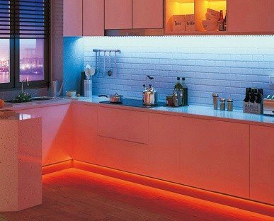 COB LED strip under cabinet and kitchen accent lighting